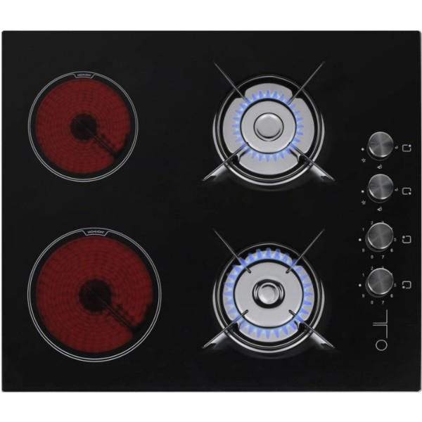 Фото - Варильна поверхня комбінована Luxell V6-22PYF BLACK