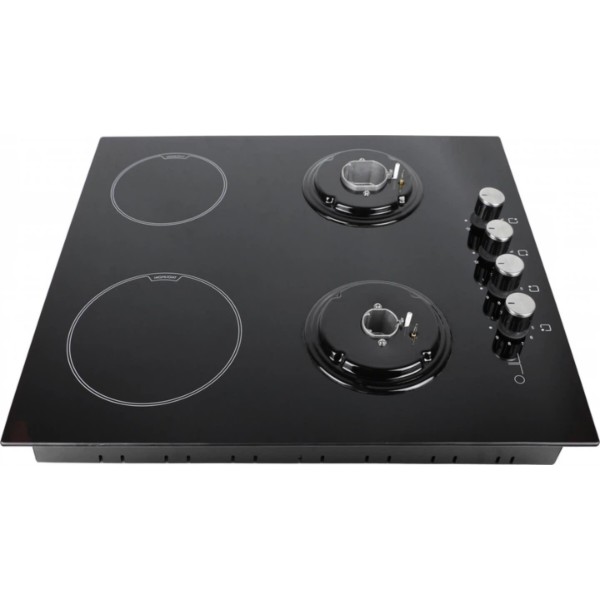 Фото - Варильна поверхня комбінована Luxell V6-22PYF BLACK