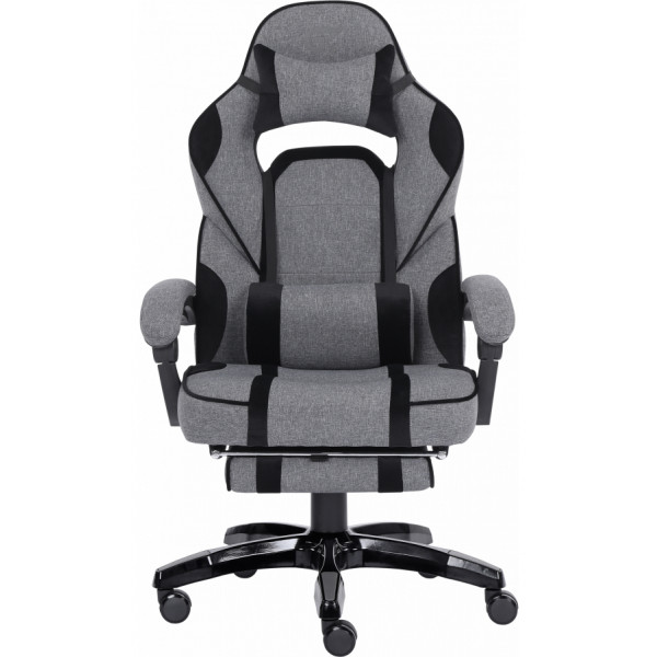 Фото - Крісло для геймерів GT Racer X-2749-1 Fabric Gray/Black Suede