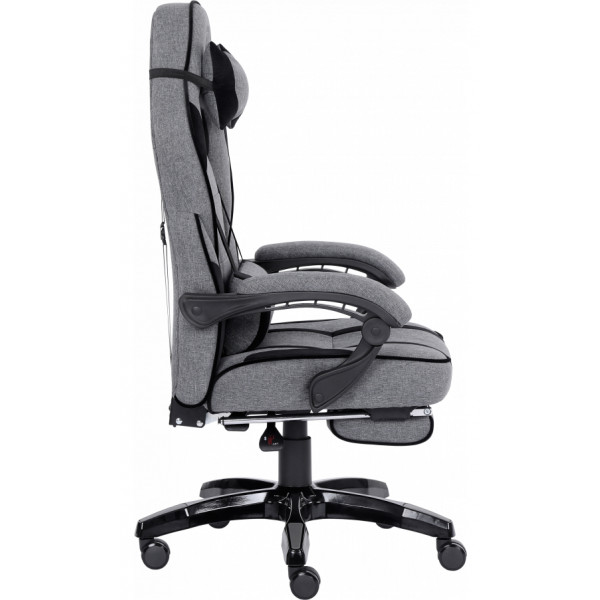 Фото - Крісло для геймерів GT Racer X-2749-1 Fabric Gray/Black Suede