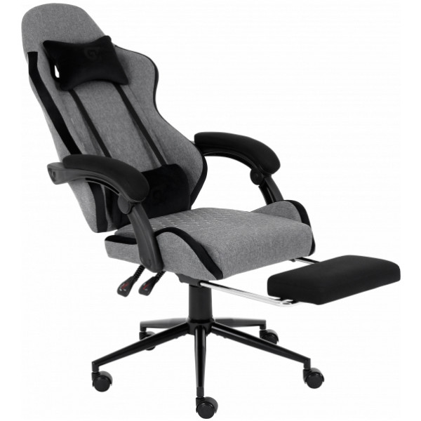 Фото - Кресло для геймеров GT Racer X-2324 Fabric Gray/Black Suede