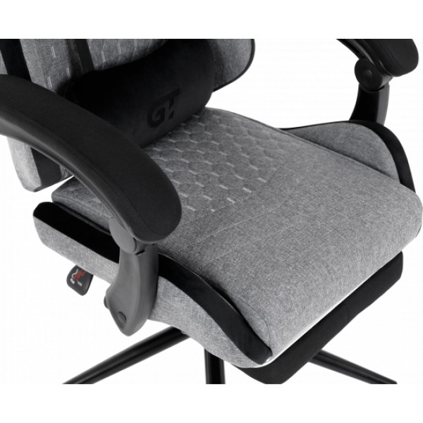 Фото - Кресло для геймеров GT Racer X-2324 Fabric Gray/Black Suede