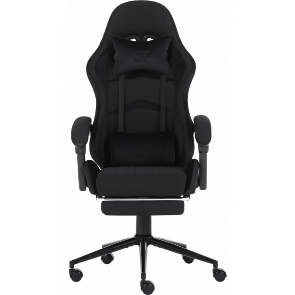 Фото - Крісло для геймерів GT Racer X-2324 Fabric Black Suede