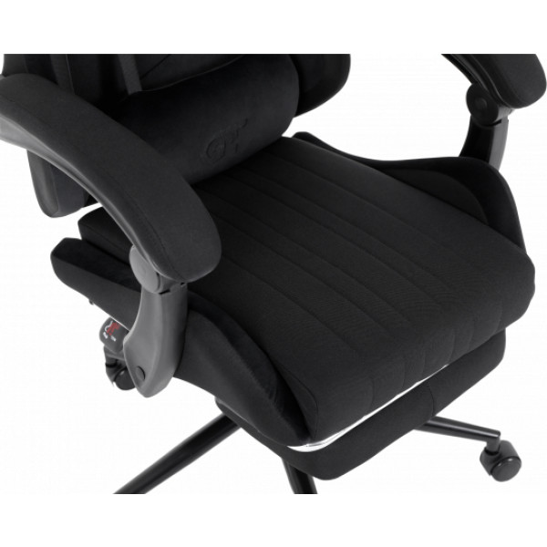Фото - Крісло для геймерів GT Racer X-2324 Fabric Black Suede
