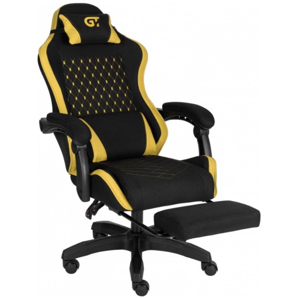 Фото - Кресло для геймеров GT Racer X-2339 Fabric Black/Yellow