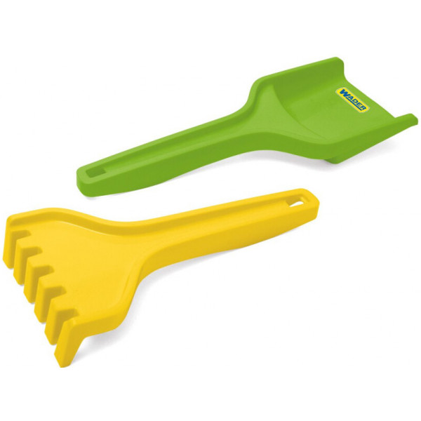 Фото - Лопатка для гри в пісочниці Wader Лопатка з граблями велика (71120)