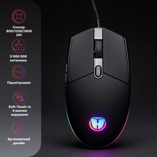 Фото - Мышь проводная игровая Holmer M-02GS