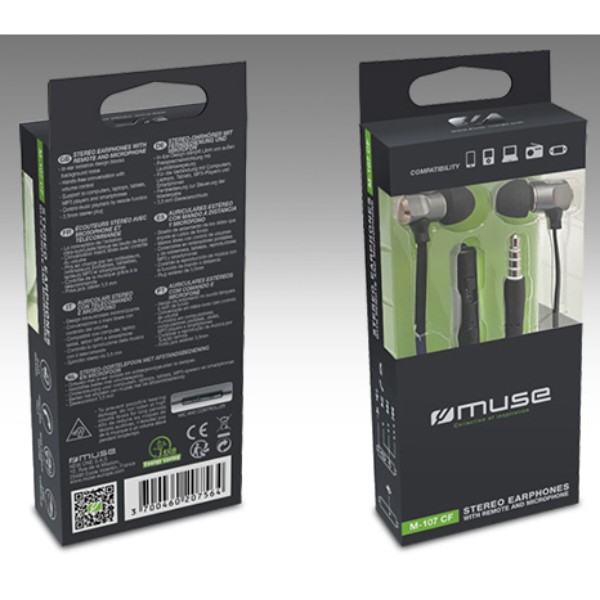 Фото - Наушники вкладыши проводные Muse M-107 CF