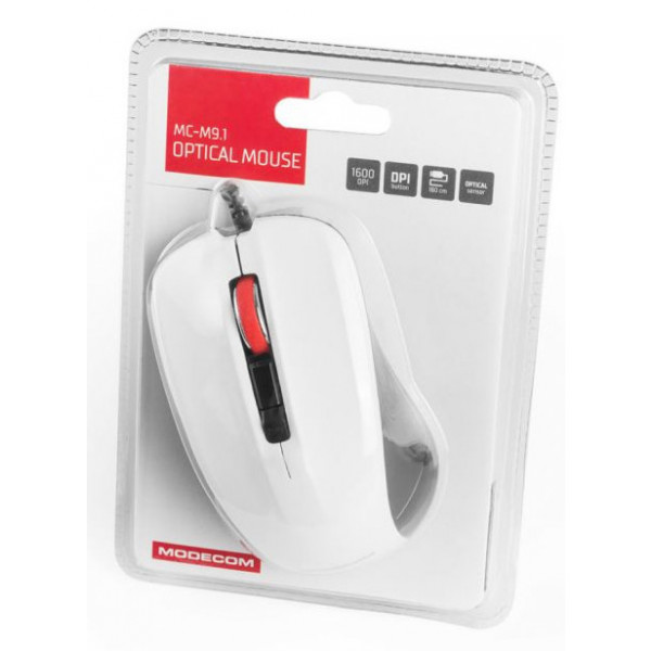Фото - Миша дротова Modecom MC-M9.1 Black-White (M-MC-00M9.1-200)