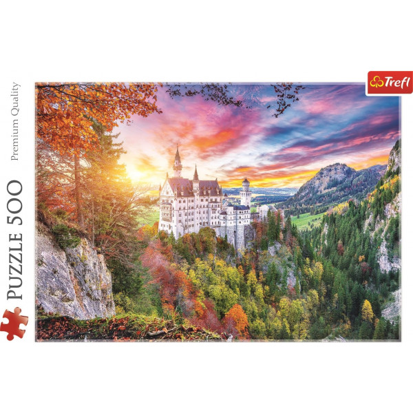 Фото - Пазлы (8+) Trefl "Вид на замок Нойшванштайн" (500 элм.) (37427)