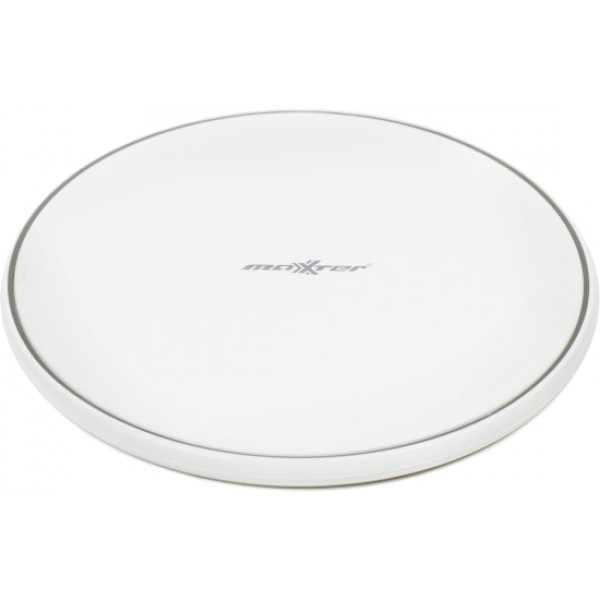 Фото - Бездротовий зарядний пристрій Maxxter M-QIF-03 White
