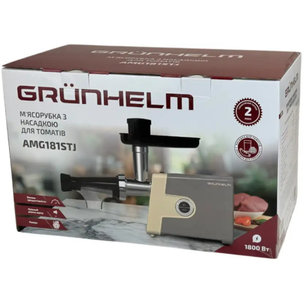 Фото - М'ясорубка Grunhelm AMG181STJ