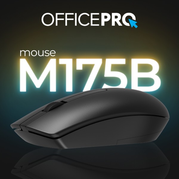 Фото - Миша бездротова OfficePro Silent Click Wireless Black (M175B)