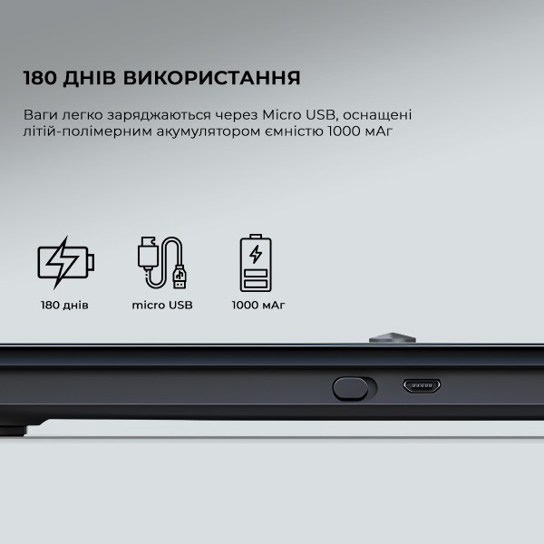Фото - Ваги YUNMAI Pro Smart Scale Black (M1806CH-BK)