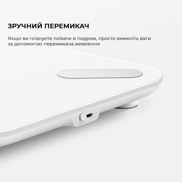 Фото - Ваги YUNMAI X Smart Scale White (M1825CH-WH)