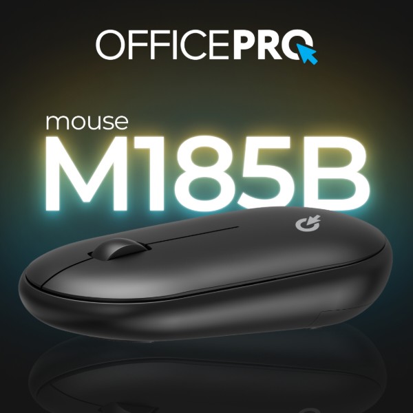 Фото - Мышь беспроводная OfficePro Silent Click Wireless Black (M185B)