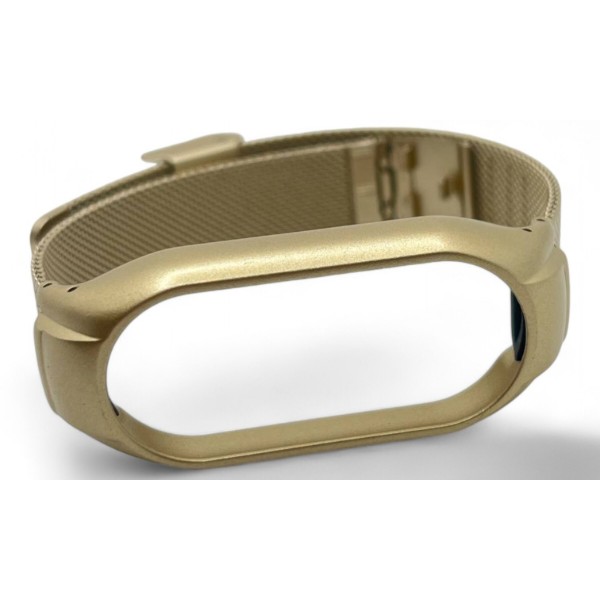 Фото - Ремінець для фітнес-браслета BeCover Metal for Xiaomi Mi Smart Band 9 Gold (711980)