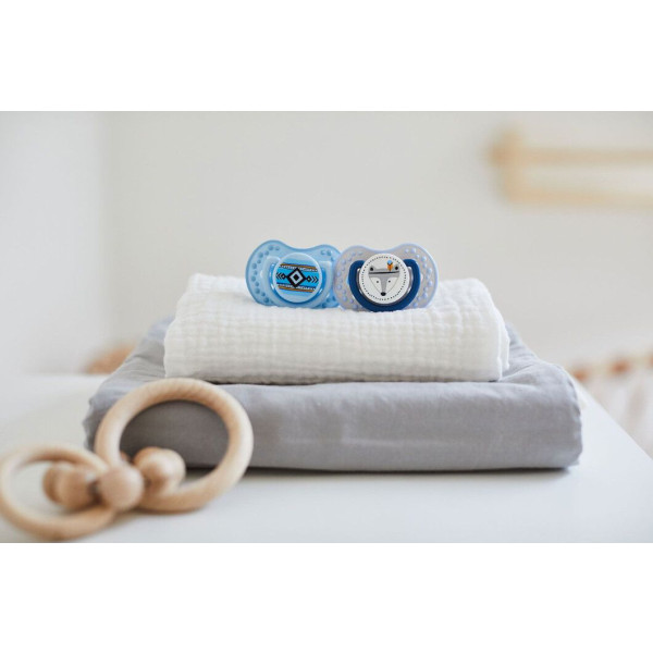 Фото - Динамічна пустушка Lovi 3-6 м-ців 2 шт. Indian summer (22/856boy)