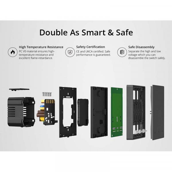 Фото - Бездротовий вимикач Sonoff M5-1C-80