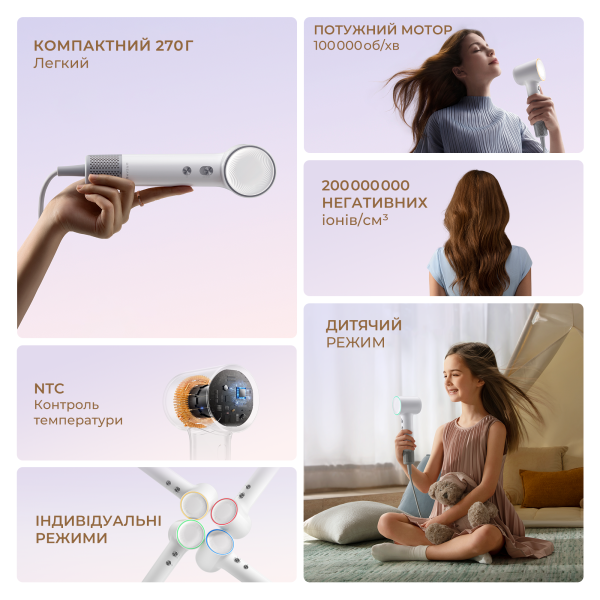 Фото - Фен Dreame Hair MINI Purple (AHG11APPL)