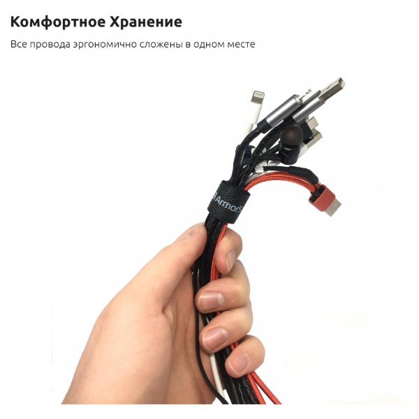 Фото - Органайзер для хранения кабелей Armorstandart MegaPack 20 шт. Peach (ARM58755)