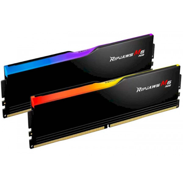 Фото - Память DDR G.Skill Ripjaws M5 RGB Black DDR5-6400 64GB (2x32GB) (F5-6400J3239G32GX2-RM5RK)