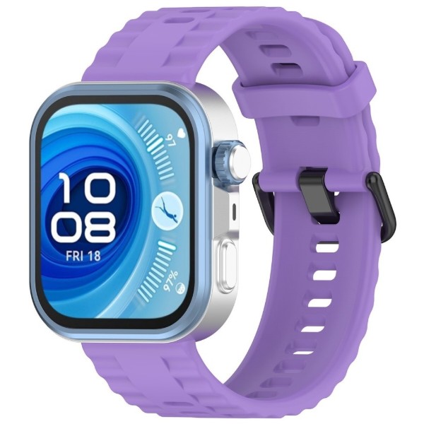 Фото - Ремінець для смарт-годинника BeCover Ribbed Tape for Huawei Watch Fit 3 / Fit 4 / Fit 4 Pro Purple (714114)
