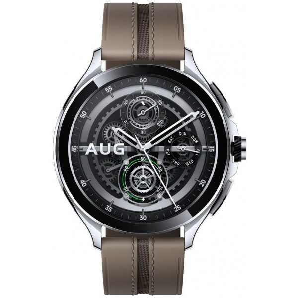 Фото - Смарт-часы Xiaomi Watch 2 Pro Bluetooth Silver Case with Brown Leather Strap (BHR7216GL)