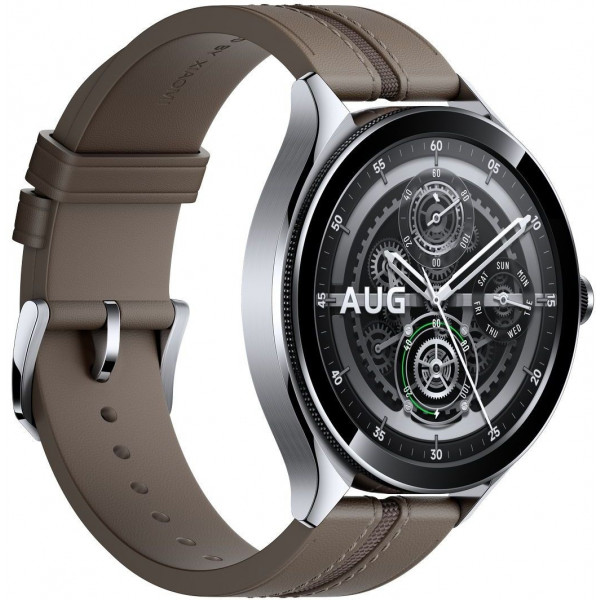 Фото - Смарт-часы Xiaomi Watch 2 Pro Bluetooth Silver Case with Brown Leather Strap (BHR7216GL)
