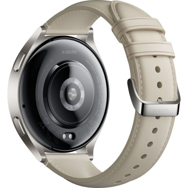 Фото - Смарт-часы Xiaomi Watch 2 Titan, Gray Case White Leather Strap (BHR9306GL)