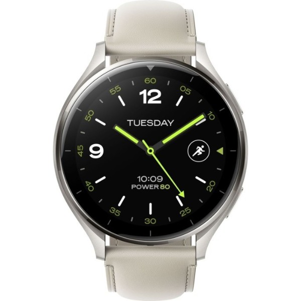 Фото - Смарт-часы Xiaomi Watch 2 Titan, Gray Case White Leather Strap (BHR9306GL)