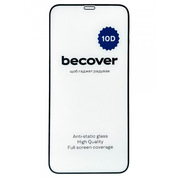 Фото - Захисне скло для смартфону BeCover for Apple iPhone XR 10D Black (711511)