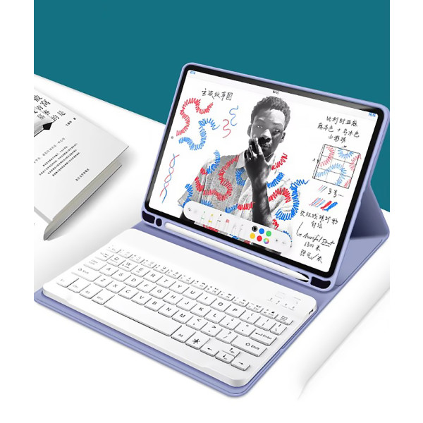 Фото - Чохол для планшету BeCover з бездротовою клавіатурою for Apple iPad Pro 13" M4 2024 Purple (713007)