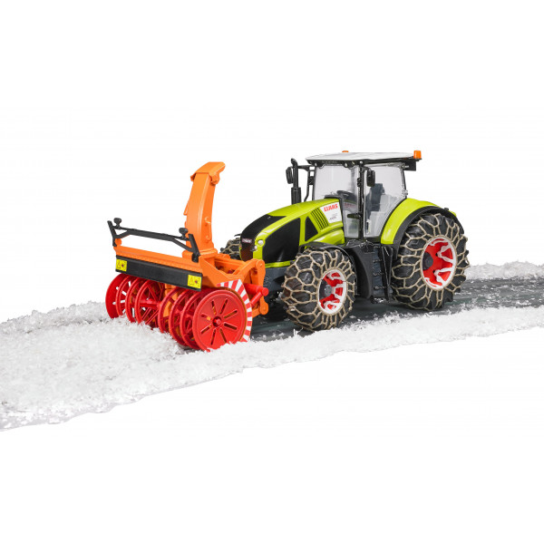 Фото - Наземная строительная техника BRUDER Трактор Claas Axion 950 для уборки снега (03017)