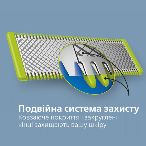 Фото - Тример для вусів і бороди Philips OneBlade QP2520/20