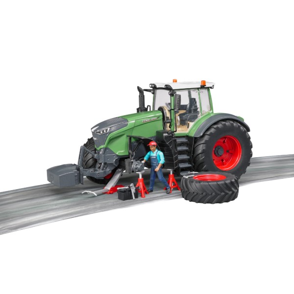 Фото - Наземна будівельна техніка BRUDER Трактор Fendt 1050 Vario з фігуркою та аксесуарами для ремонту (04041)