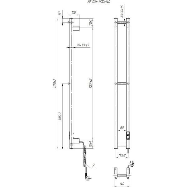 Фото - Полотенцесушитель Hygge Family Slim (3.164.045797.WM)