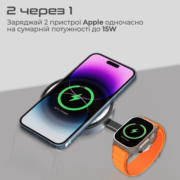 Фото - Уцінка - Бездротовий зарядний пристрій Promate magring