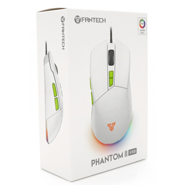 Фото - Мышь проводная игровая Fantech PHANTOM II VX6 White