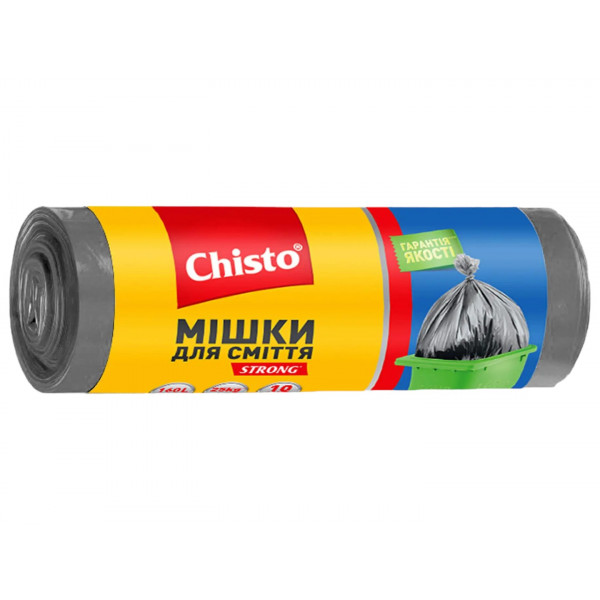 Фото - Пакет для сміття Chisto Strong 160лх10 шт. (4823098407881)
