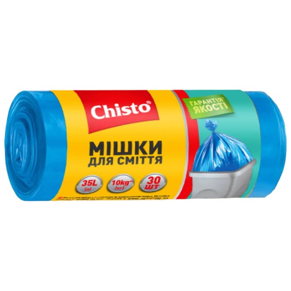 Фото - Пакет мусорный Chisto Крепкие 35лх30 шт. (4823098407973)