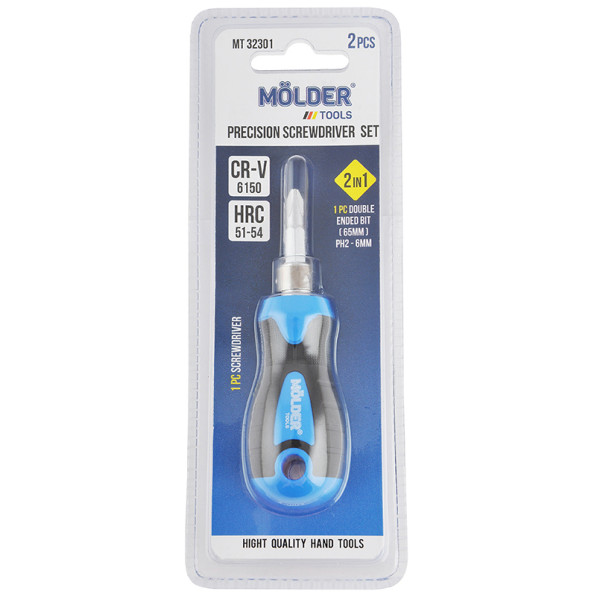Фото - Викрутка зі змінними бітами Molder 2 в 1 (MT32301)