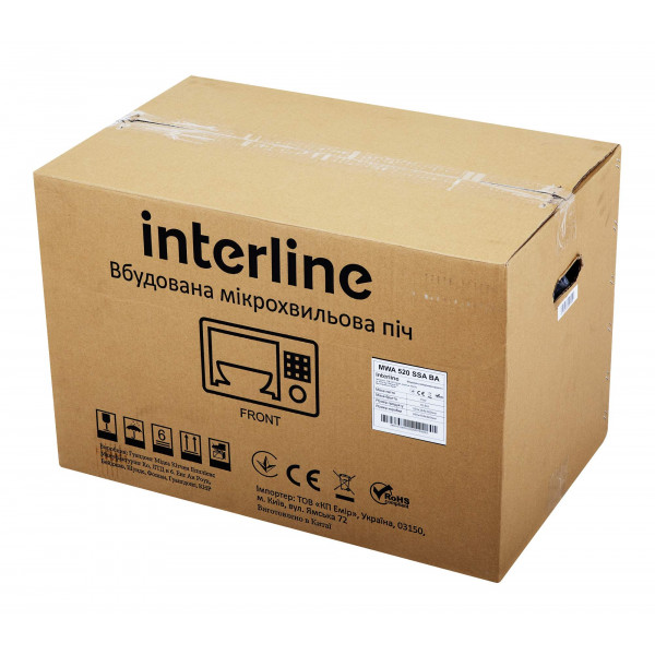 Фото - Микроволновая печь (СВЧ) встраиваемая Interline MWA 520 SSA BA