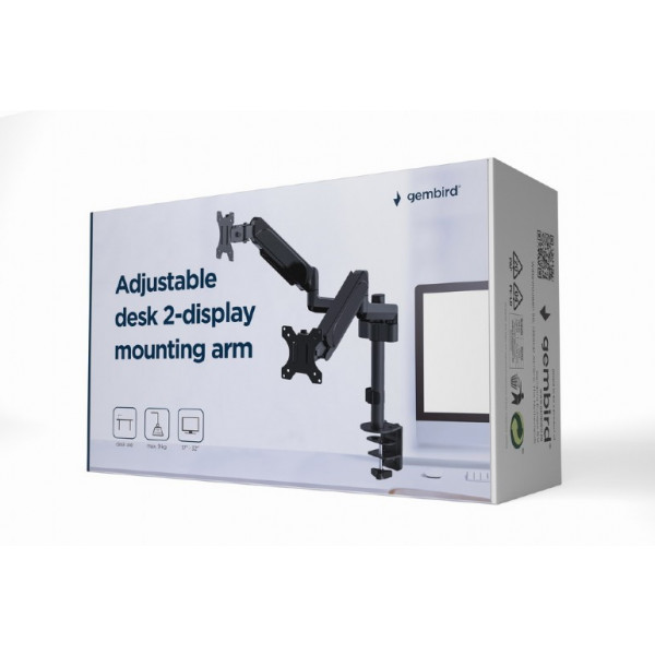 Фото - Крепление настольное Gembird MA-DA2P-01