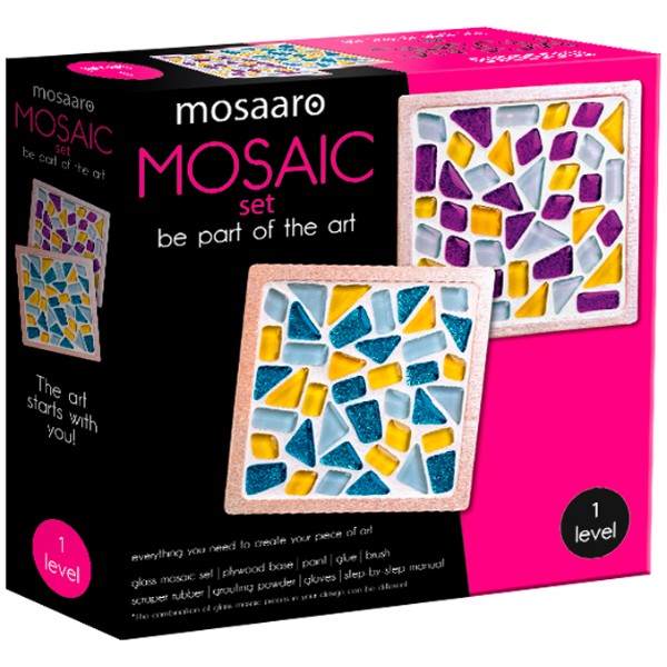 Фото - Стеклянная мозаика Mosaaro Cup Coaster (Square). Подставки под чашку (квадратные) (MA1002)