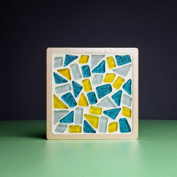 Фото - Стеклянная мозаика Mosaaro Cup Coaster (Square). Подставки под чашку (квадратные) (MA1002)