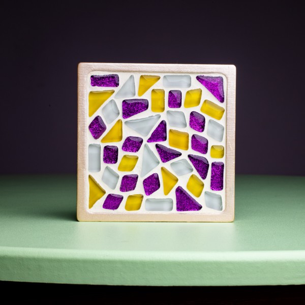Фото - Стеклянная мозаика Mosaaro Cup Coaster (Square). Подставки под чашку (квадратные) (MA1002)