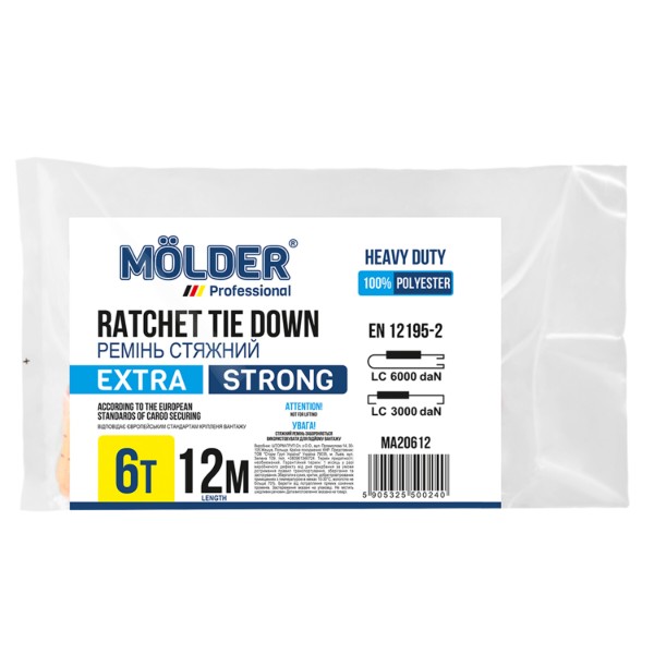 Фото - Стяжной ремень Molder 6т 12м Molder (MA20612)