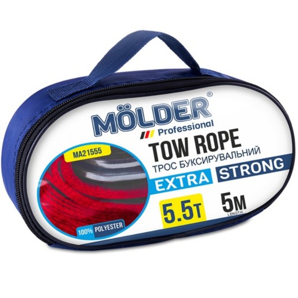 Фото - Буксирувальний трос Molder 5,5т 5м (MA21555)