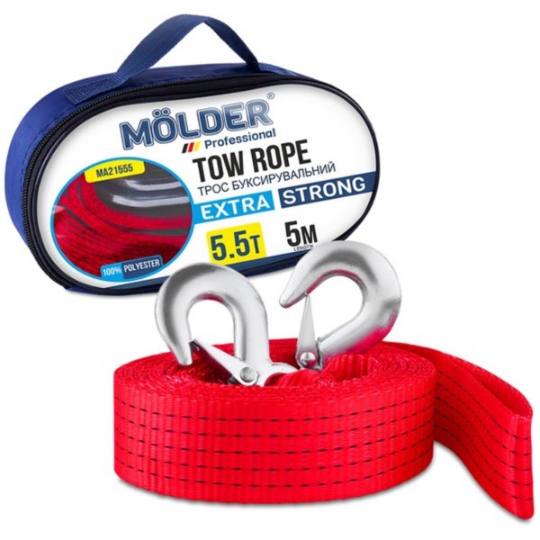 Фото - Буксирувальний трос Molder 5,5т 5м (MA21555)